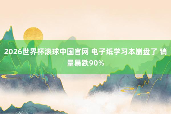2026世界杯滚球中国官网 电子纸学习本崩盘了 销量暴跌90%
