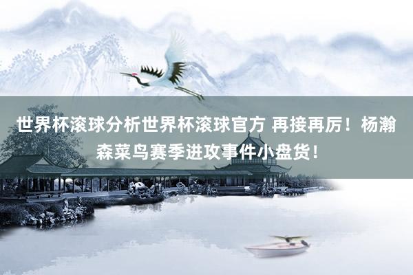世界杯滚球分析世界杯滚球官方 再接再厉！杨瀚森菜鸟赛季进攻事件小盘货！