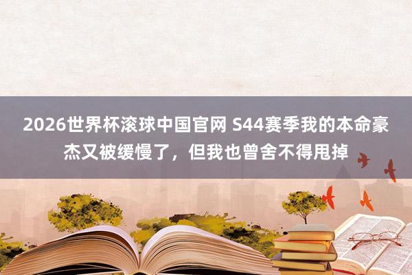 2026世界杯滚球中国官网 S44赛季我的本命豪杰又被缓慢了，但我也曾舍不得甩掉