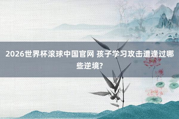 2026世界杯滚球中国官网 孩子学习攻击遭逢过哪些逆境?