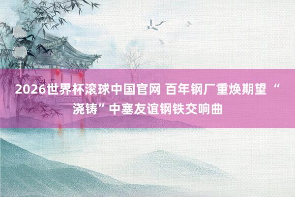 2026世界杯滚球中国官网 百年钢厂重焕期望 “浇铸”中塞友谊钢铁交响曲